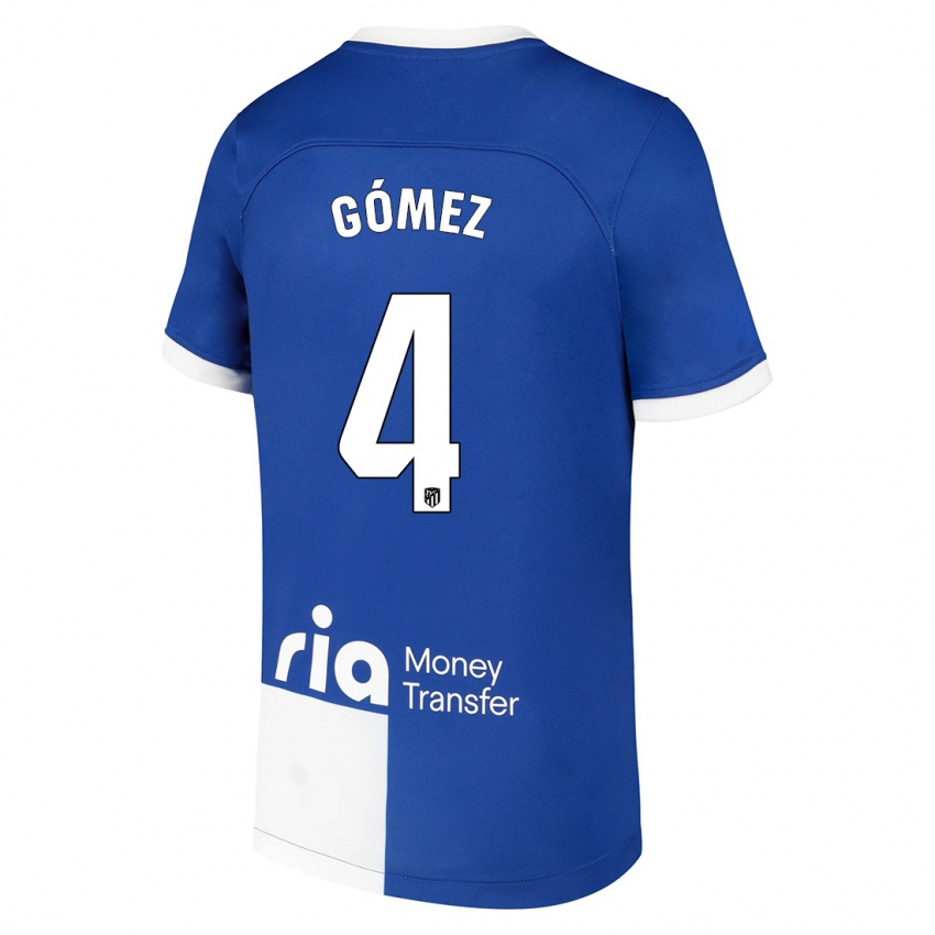 Hombre Camiseta Mariano Gómez #4 Azul Blanco 2ª Equipación 2023/24 La Camisa