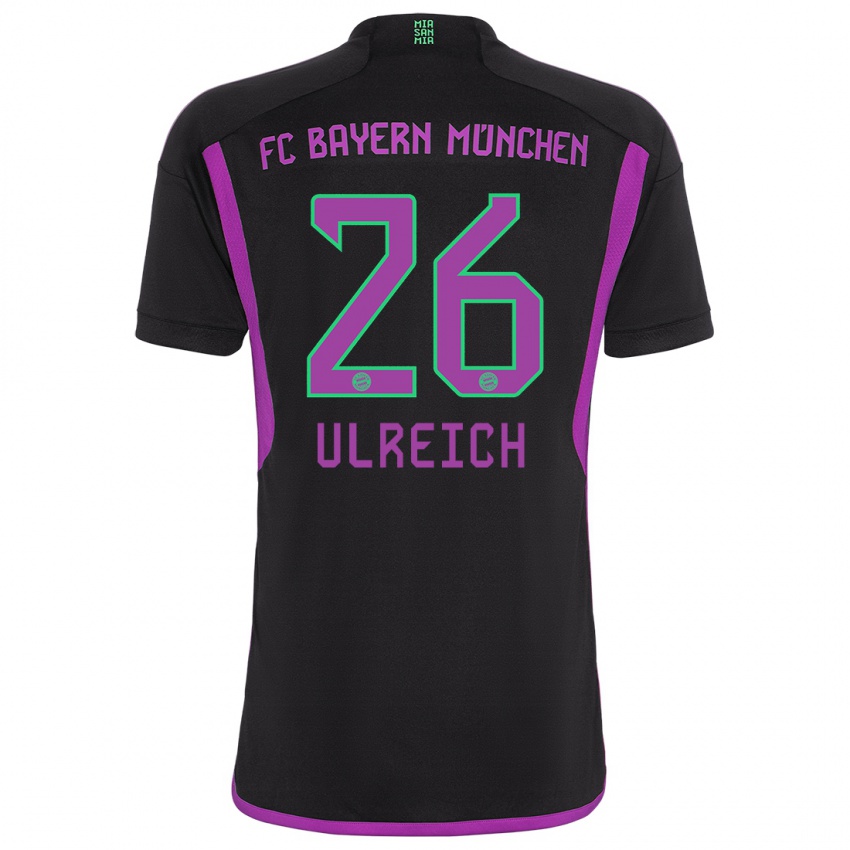 Hombre Camiseta Sven Ulreich #26 Negro 2ª Equipación 2023/24 La Camisa
