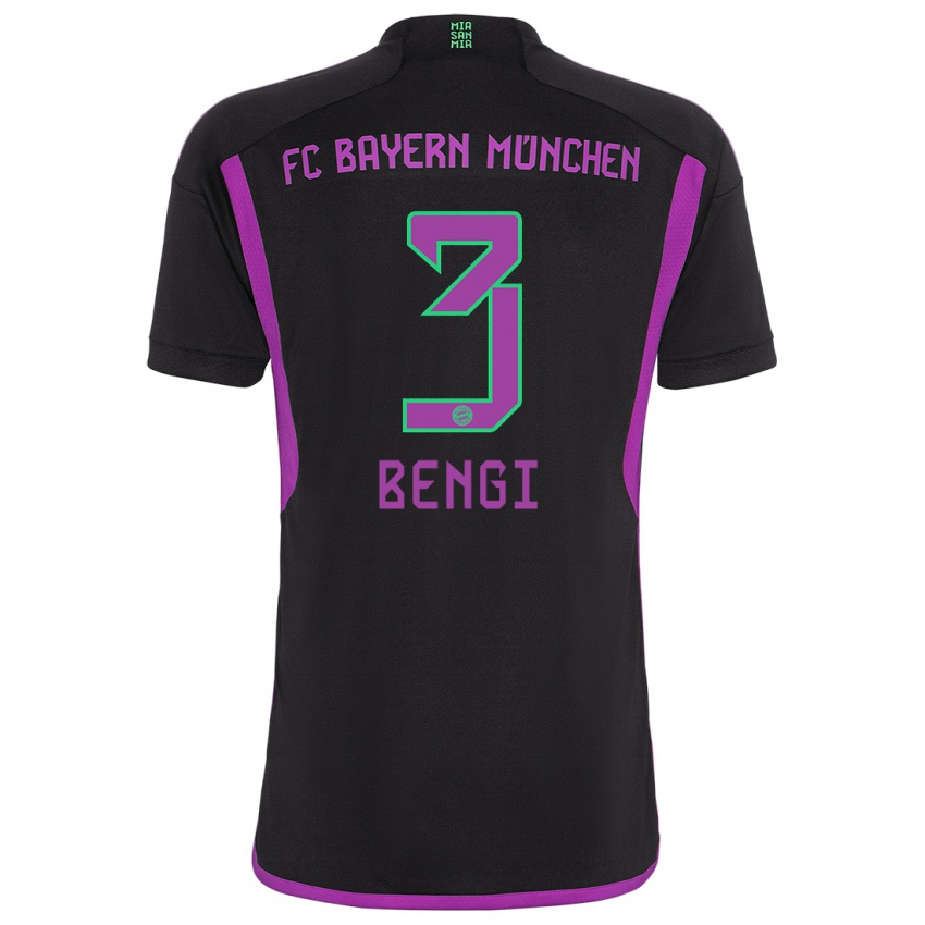 Hombre Camiseta Kaan Bengi #3 Negro 2ª Equipación 2023/24 La Camisa