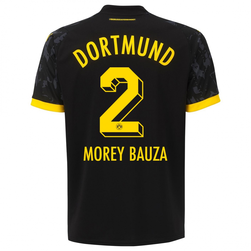 Hombre Camiseta Mateu Morey Bauza #2 Negro 2ª Equipación 2023/24 La Camisa