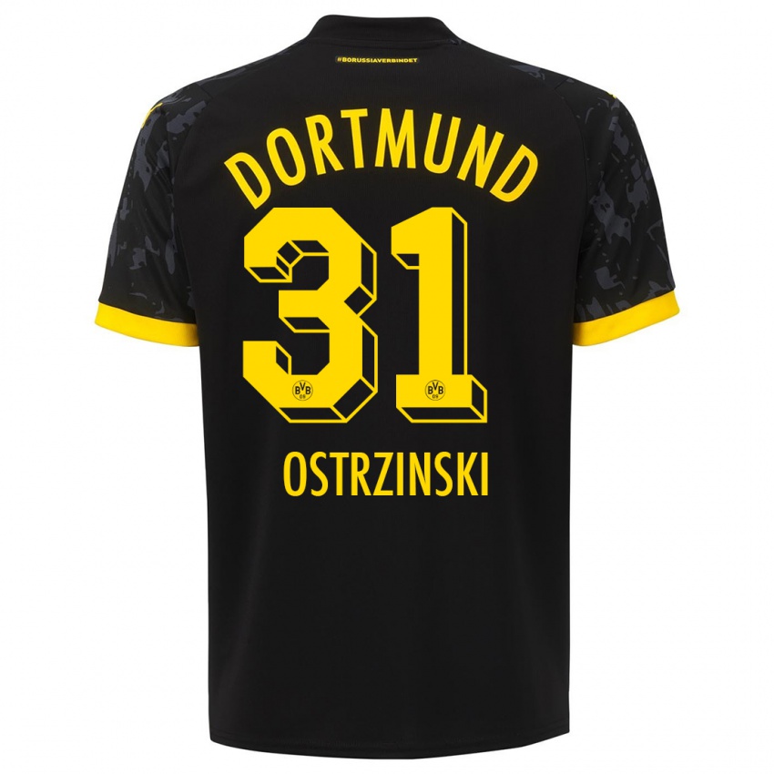 Hombre Camiseta Silas Ostrzinski #31 Negro 2ª Equipación 2023/24 La Camisa