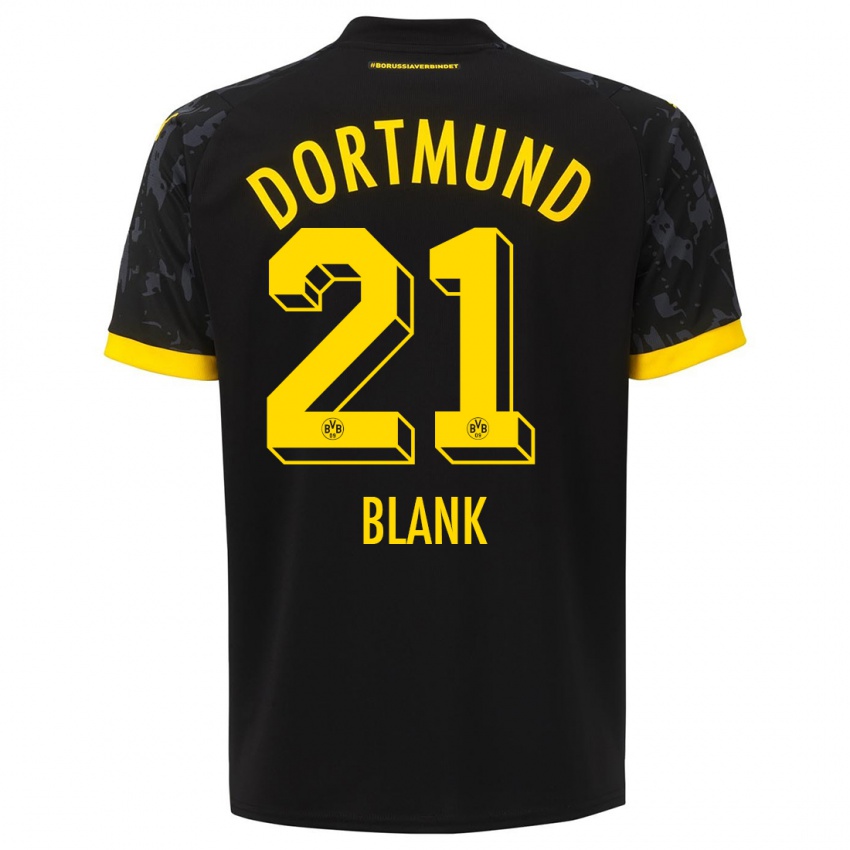 Hombre Camiseta Hendry Blank #21 Negro 2ª Equipación 2023/24 La Camisa