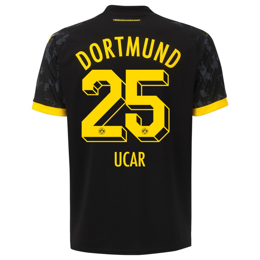 Hombre Camiseta Leys Ucar #25 Negro 2ª Equipación 2023/24 La Camisa
