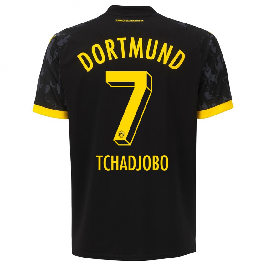 Hombre Camiseta Dia Tchadjobo #7 Negro 2ª Equipación 2023/24 La Camisa