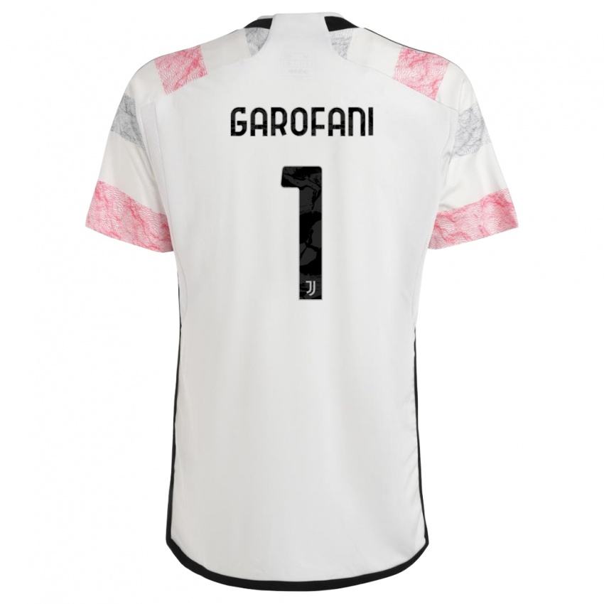 Hombre Camiseta Giovanni Garofani #1 Blanco Rosa 2ª Equipación 2023/24 La Camisa