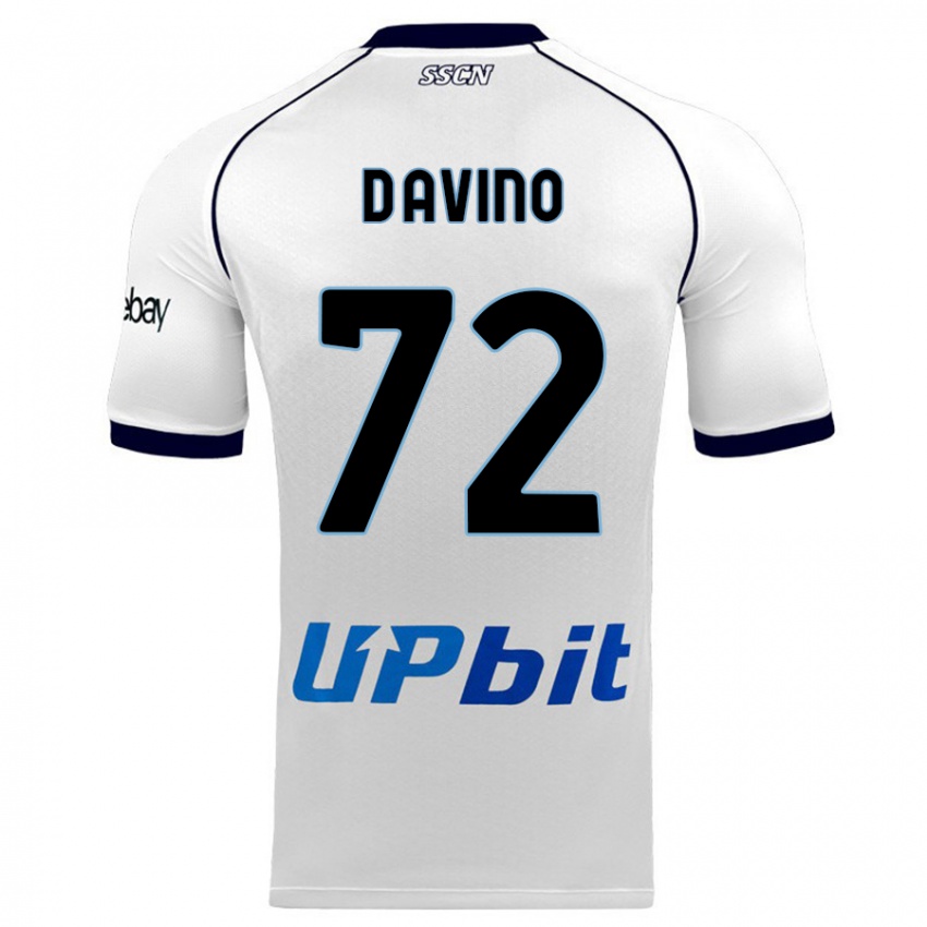 Hombre Camiseta Luigi D'avino #72 Blanco 2ª Equipación 2023/24 La Camisa