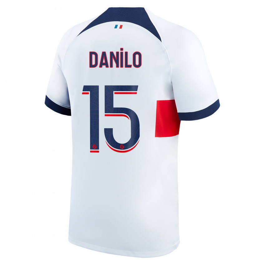 Hombre Camiseta Danilo Pereira #15 Blanco 2ª Equipación 2023/24 La Camisa