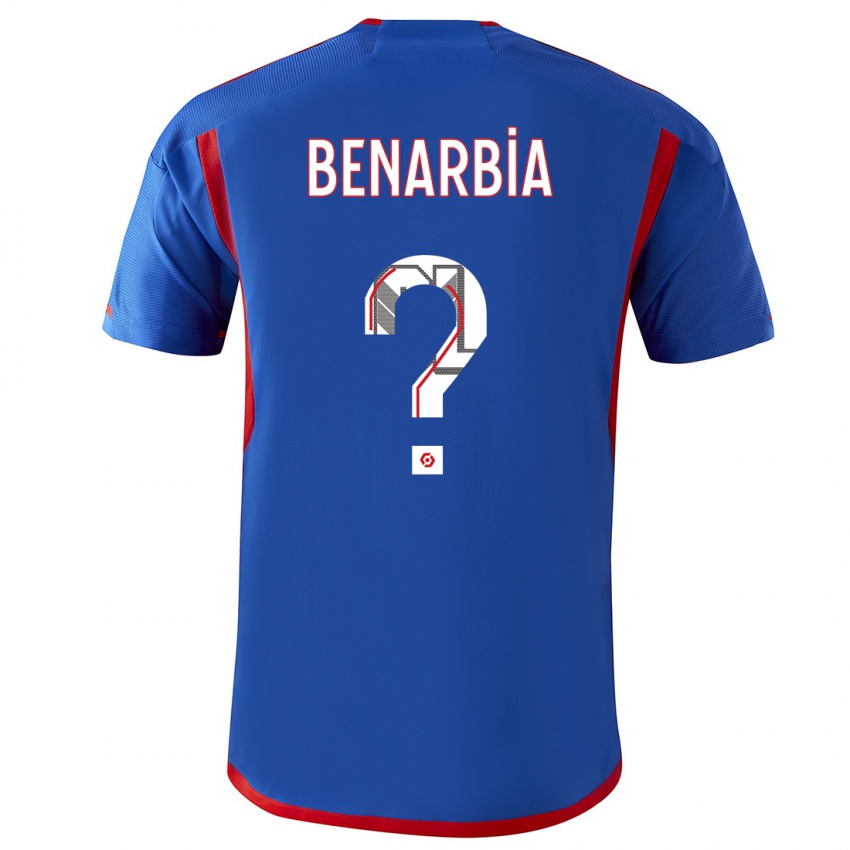 Hombre Camiseta Fares Benarbia #0 Azul Rojo 2ª Equipación 2023/24 La Camisa