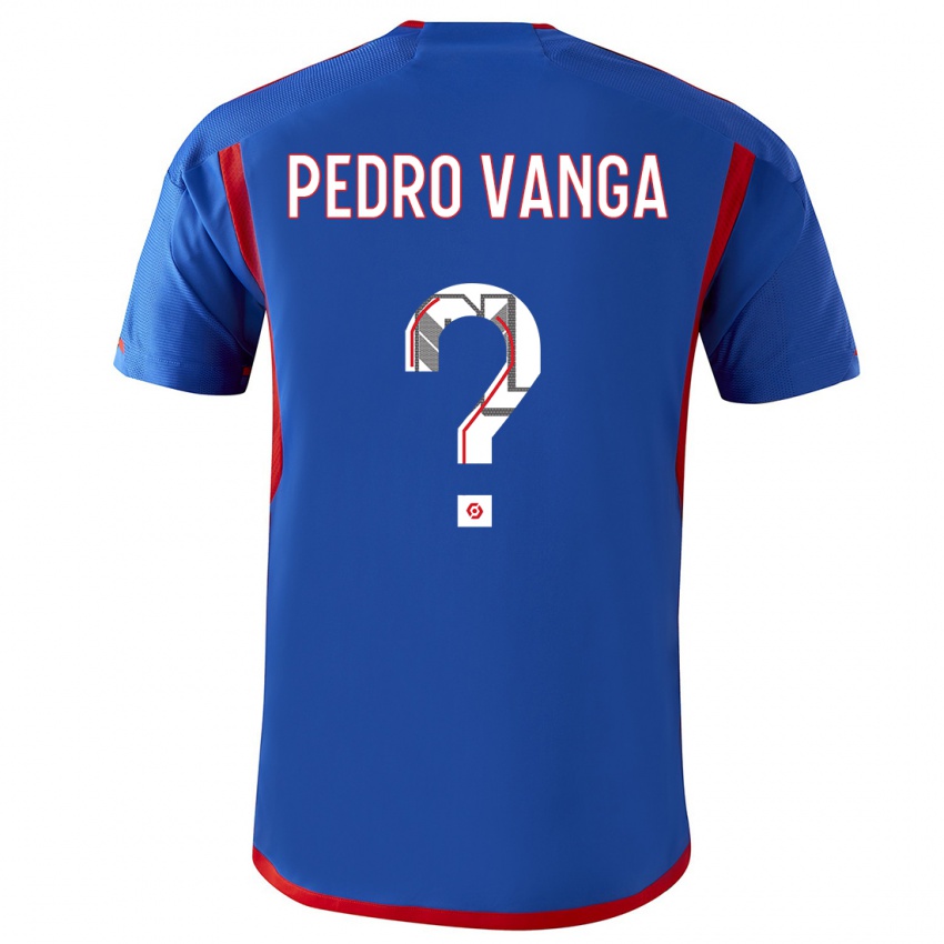 Hombre Camiseta Emerson Pedro Vanga #0 Azul Rojo 2ª Equipación 2023/24 La Camisa
