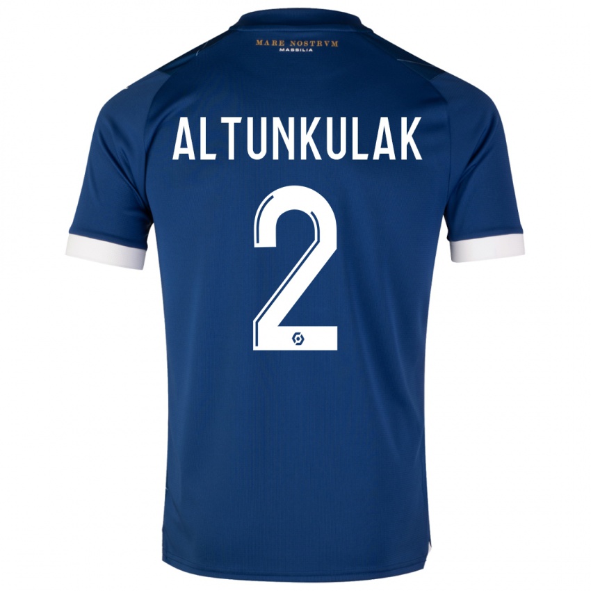 Hombre Camiseta Selen Altunkulak #2 Azul Oscuro 2ª Equipación 2023/24 La Camisa