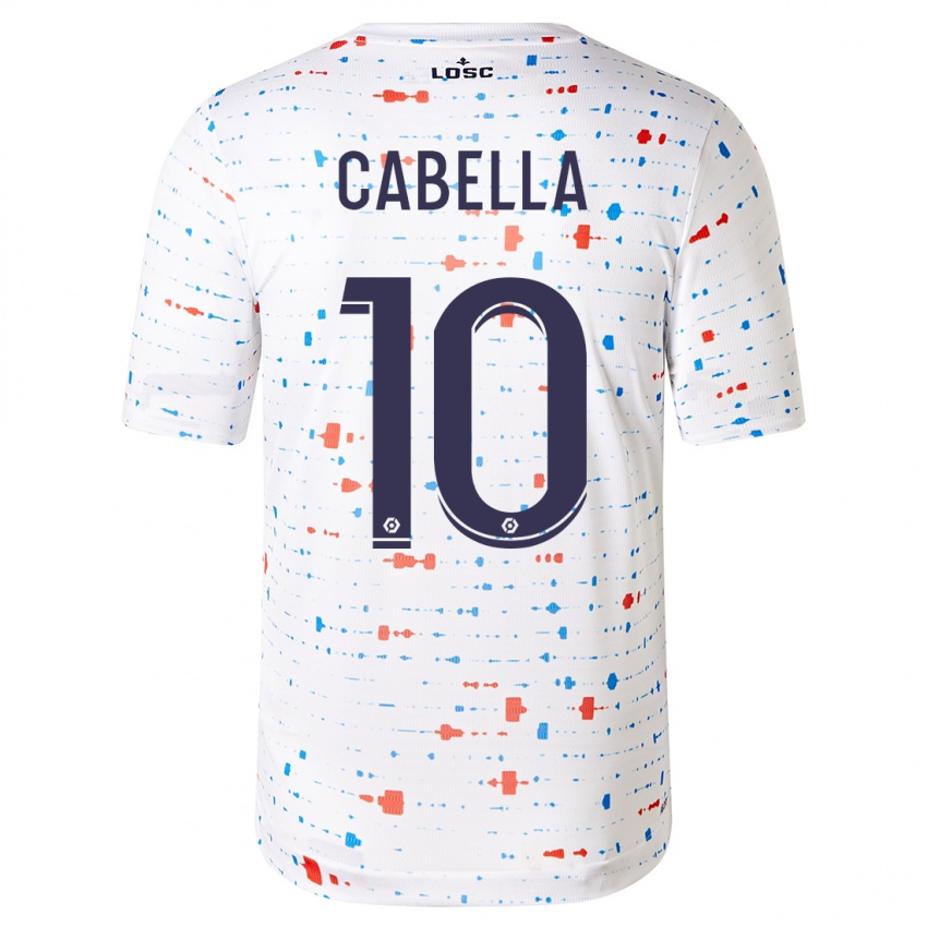 Hombre Camiseta Remy Cabella #10 Blanco 2ª Equipación 2023/24 La Camisa