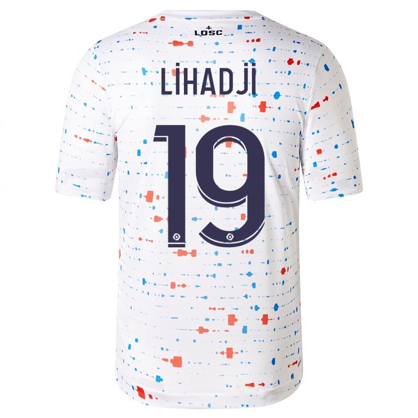 Hombre Camiseta Isaac Lihadji #19 Blanco 2ª Equipación 2023/24 La Camisa