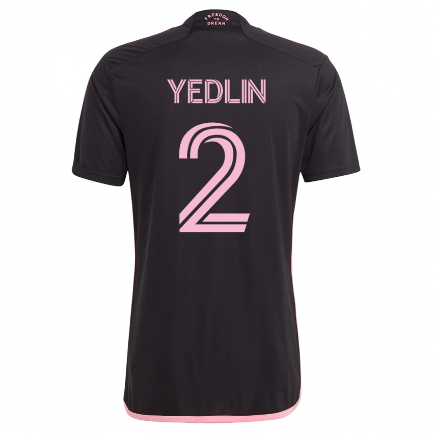 Hombre Camiseta Deandre Yedlin #2 Negro 2ª Equipación 2023/24 La Camisa
