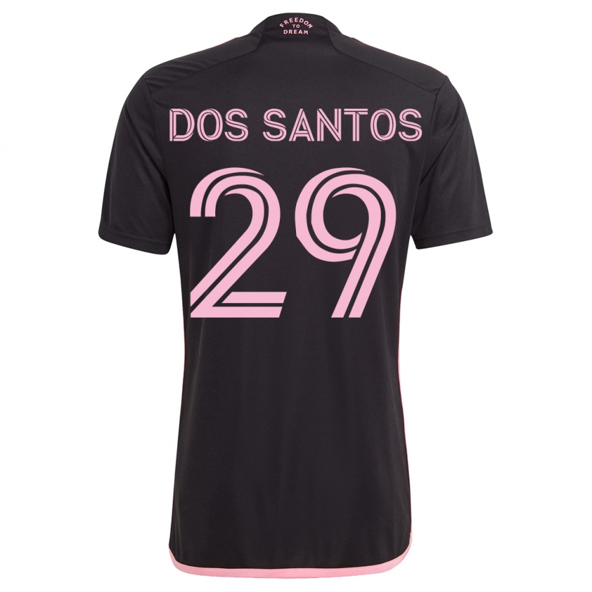 Hombre Camiseta Cj Dos Santos #29 Negro 2ª Equipación 2023/24 La Camisa