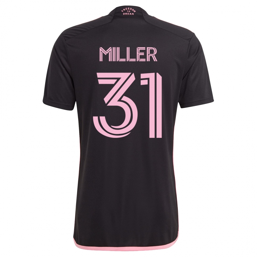 Hombre Camiseta Kamal Miller #31 Negro 2ª Equipación 2023/24 La Camisa