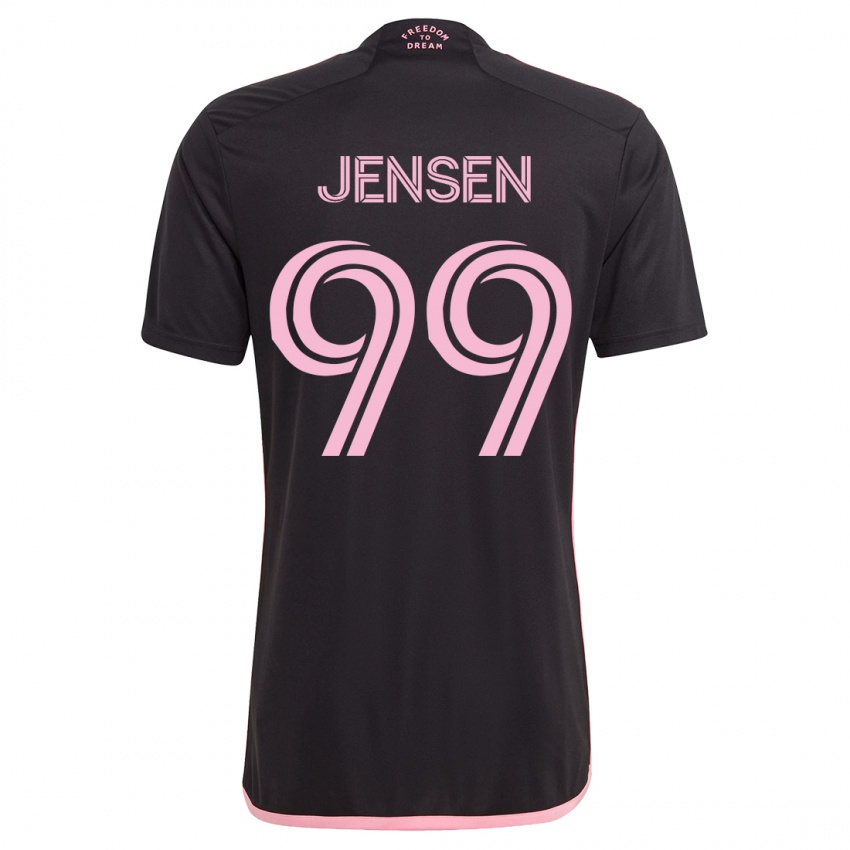 Hombre Camiseta Cole Jensen #99 Negro 2ª Equipación 2023/24 La Camisa