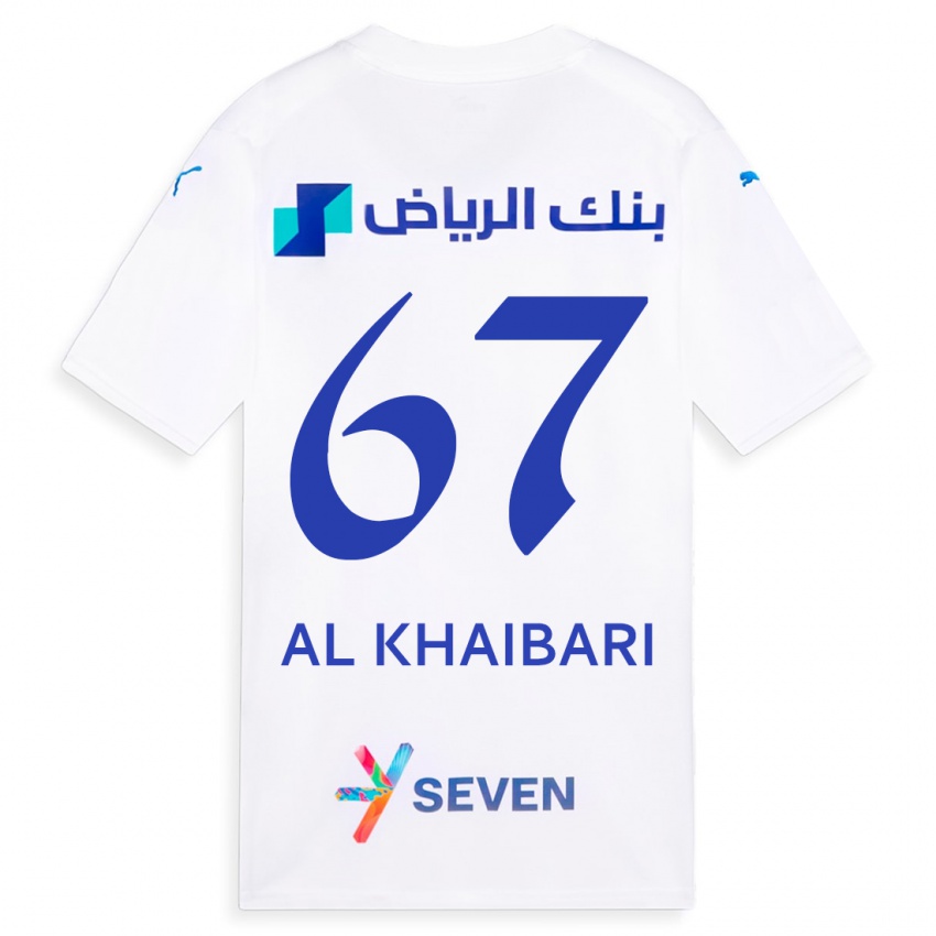 Hombre Camiseta Mohammed Al-Khaibari #67 Blanco 2ª Equipación 2023/24 La Camisa