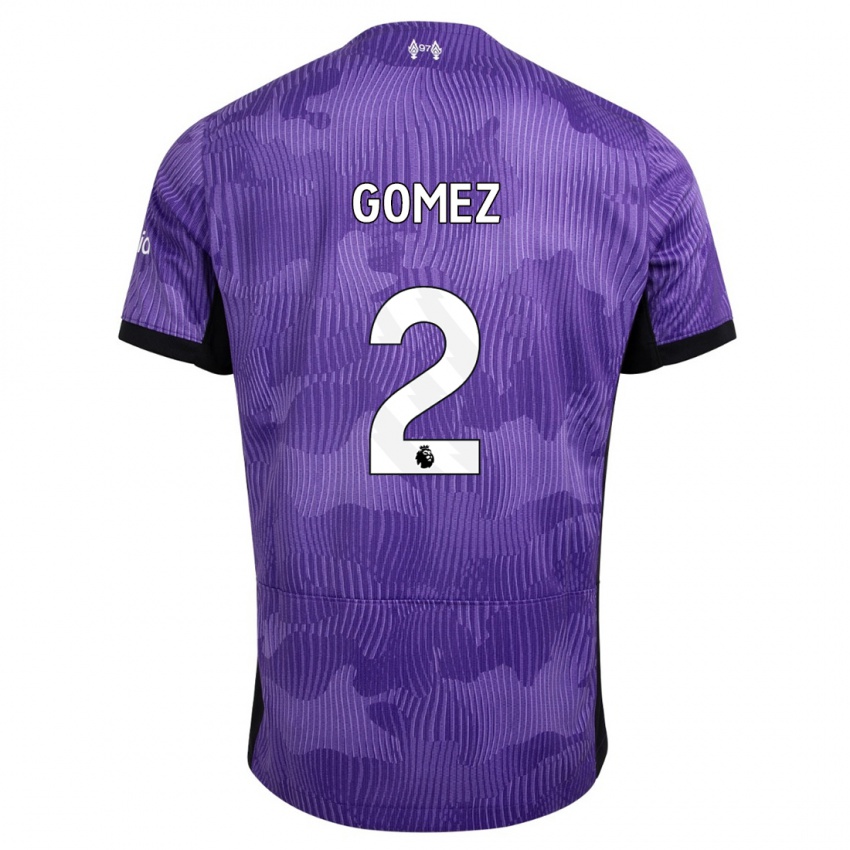 Hombre Camiseta Joe Gomez #2 Púrpura Equipación Tercera 2023/24 La Camisa