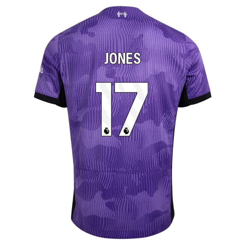 Hombre Camiseta Curtis Jones #17 Púrpura Equipación Tercera 2023/24 La Camisa