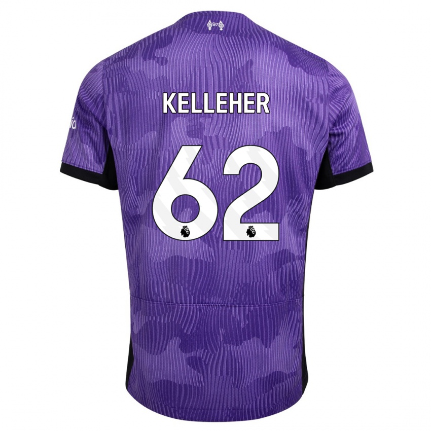 Hombre Camiseta Caoimhin Kelleher #62 Púrpura Equipación Tercera 2023/24 La Camisa