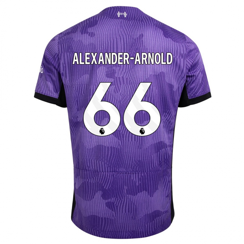 Hombre Camiseta Trent Alexander-Arnold #66 Púrpura Equipación Tercera 2023/24 La Camisa