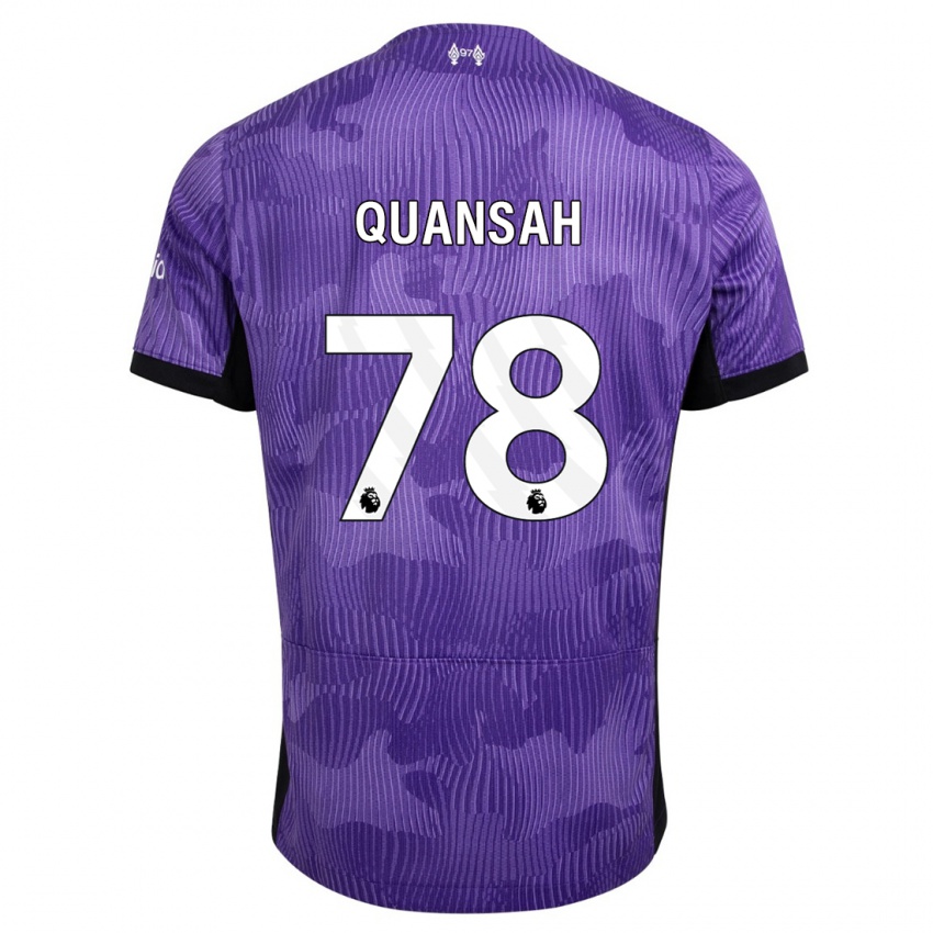 Hombre Camiseta Jarell Quansah #78 Púrpura Equipación Tercera 2023/24 La Camisa