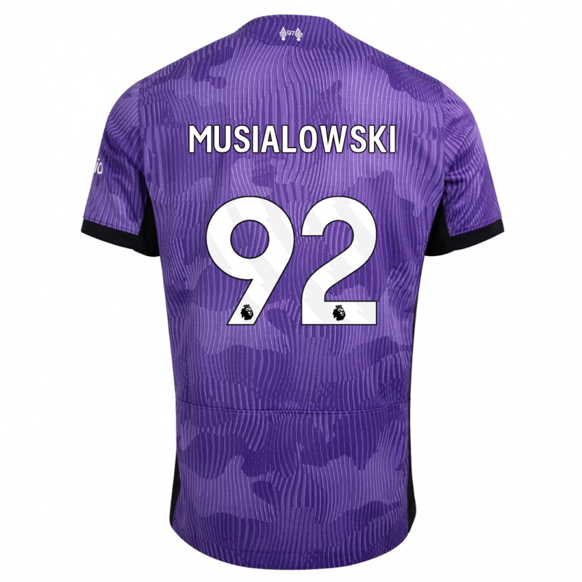 Hombre Camiseta Mateusz Musialowski #92 Púrpura Equipación Tercera 2023/24 La Camisa