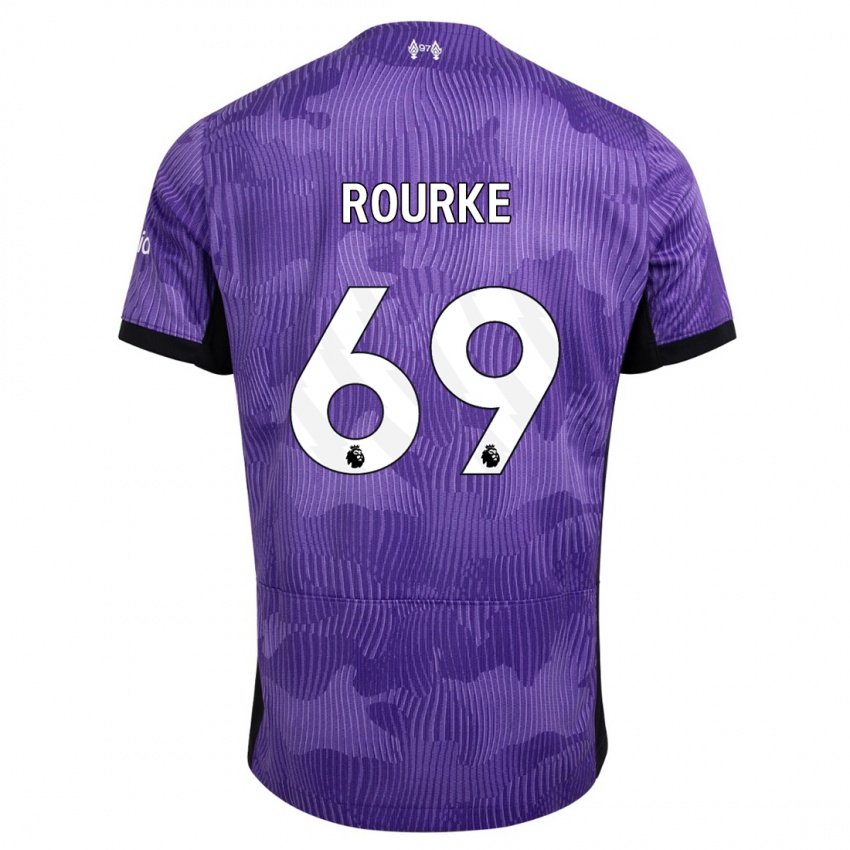Hombre Camiseta Fidel O'rourke #69 Púrpura Equipación Tercera 2023/24 La Camisa