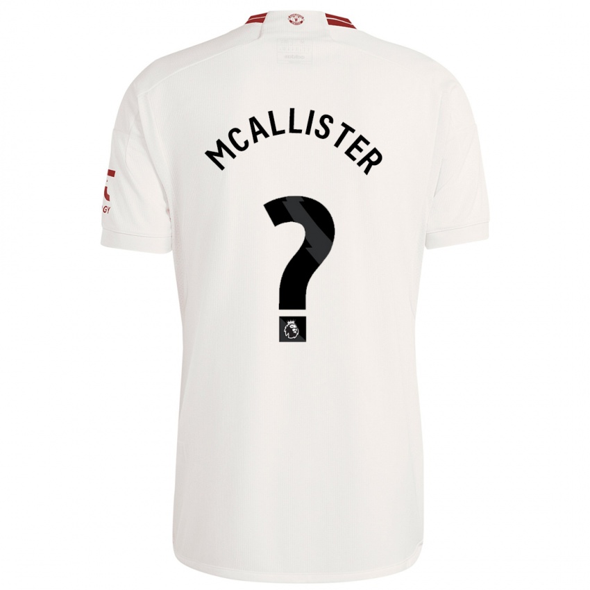 Hombre Camiseta Finley Mcallister #0 Blanco Equipación Tercera 2023/24 La Camisa