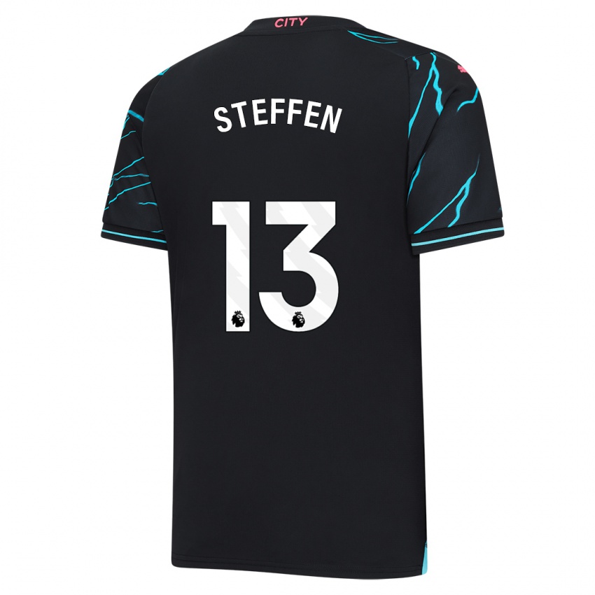 Hombre Camiseta Zack Steffen #13 Azul Oscuro Equipación Tercera 2023/24 La Camisa