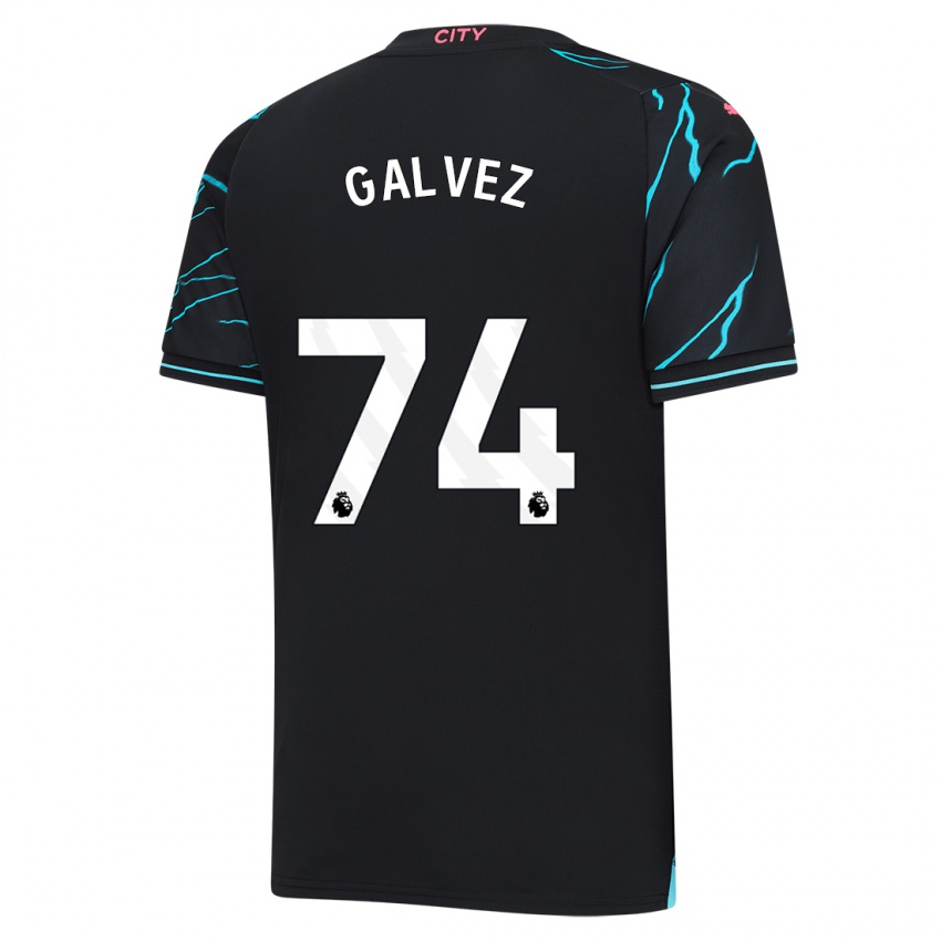 Hombre Camiseta Tomas Galvez #74 Azul Oscuro Equipación Tercera 2023/24 La Camisa
