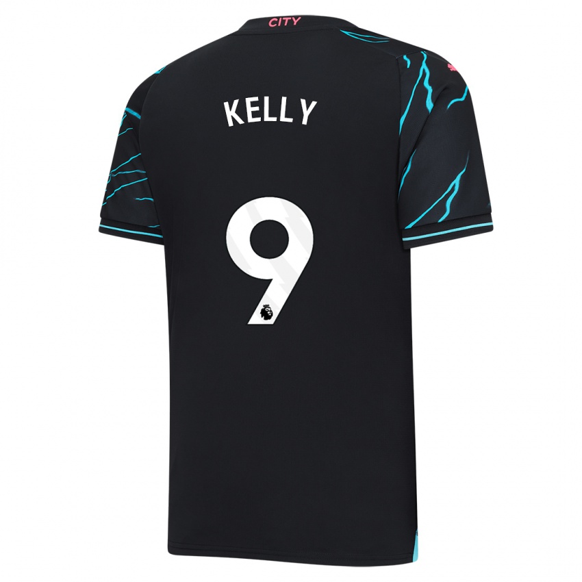 Hombre Camiseta Chloe Kelly #9 Azul Oscuro Equipación Tercera 2023/24 La Camisa