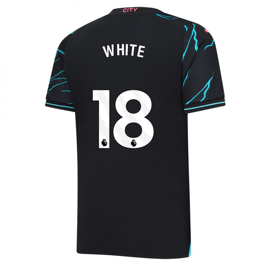 Hombre Camiseta Ellen White #18 Azul Oscuro Equipación Tercera 2023/24 La Camisa