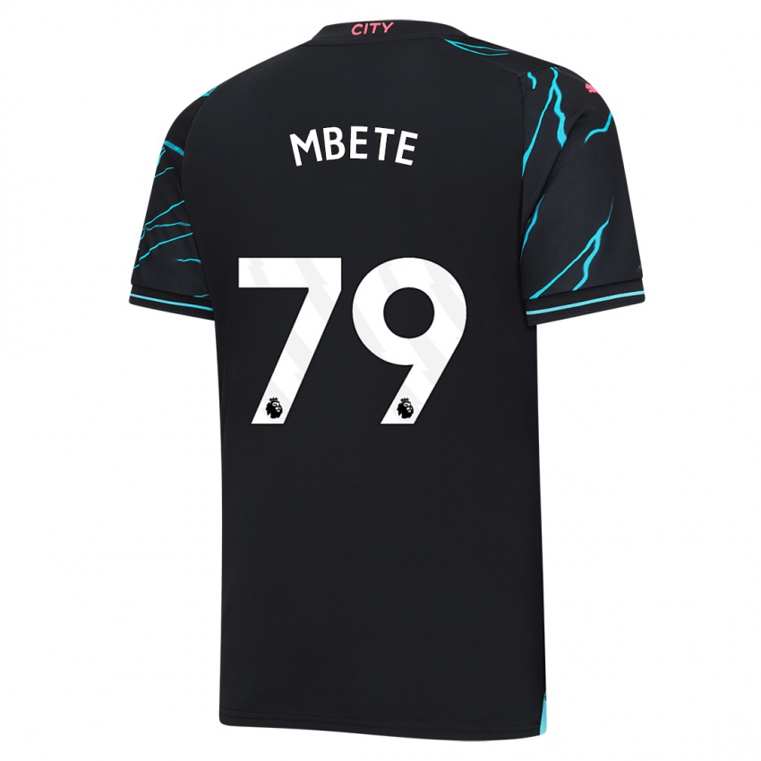 Hombre Camiseta Luke Mbete #79 Azul Oscuro Equipación Tercera 2023/24 La Camisa