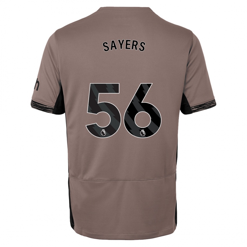 Hombre Camiseta Charlie Sayers #56 Beige Obscuro Equipación Tercera 2023/24 La Camisa