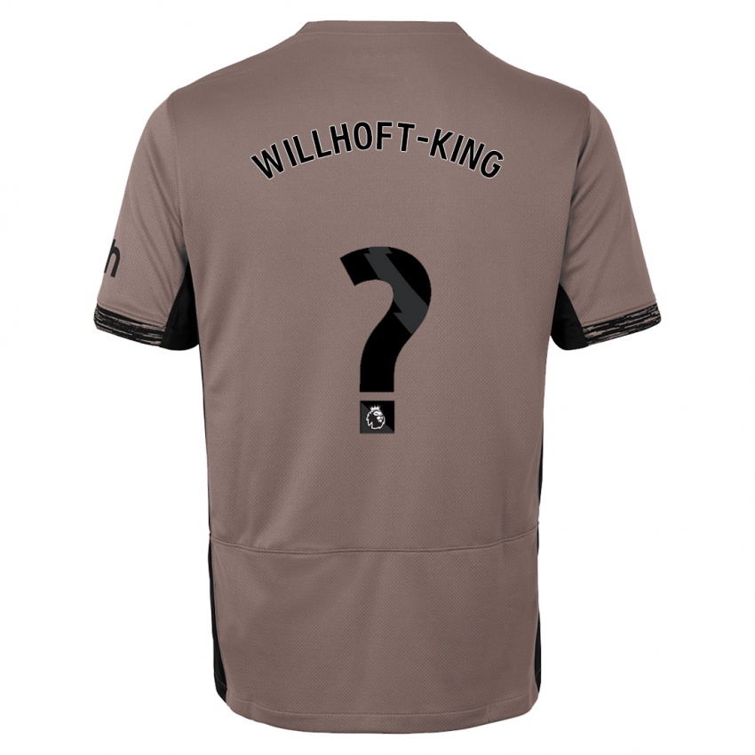 Hombre Camiseta Han Willhoft-King #0 Beige Obscuro Equipación Tercera 2023/24 La Camisa
