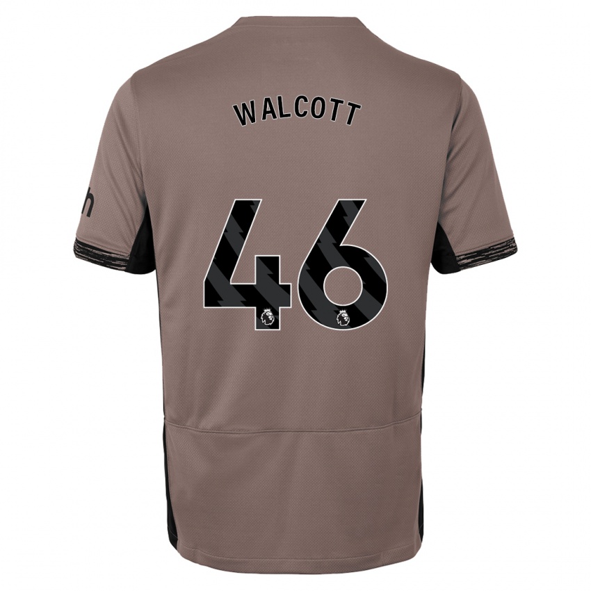 Hombre Camiseta Malachi Fagan Walcott #46 Beige Obscuro Equipación Tercera 2023/24 La Camisa