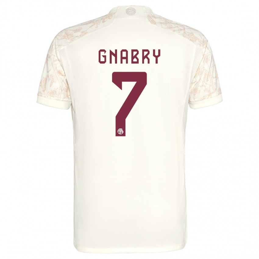 Hombre Camiseta Serge Gnabry #7 Blanquecino Equipación Tercera 2023/24 La Camisa