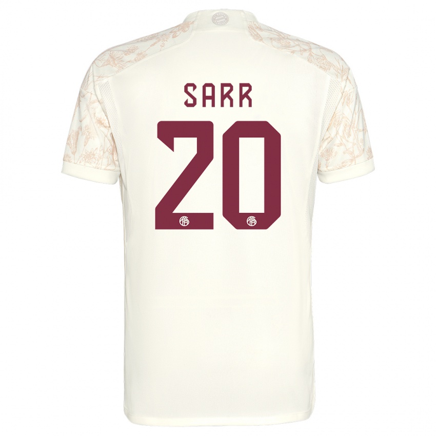 Hombre Camiseta Bouna Sarr #20 Blanquecino Equipación Tercera 2023/24 La Camisa