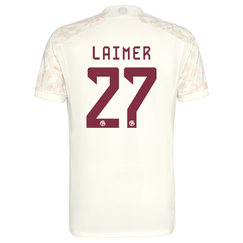 Hombre Camiseta Konrad Laimer #27 Blanquecino Equipación Tercera 2023/24 La Camisa