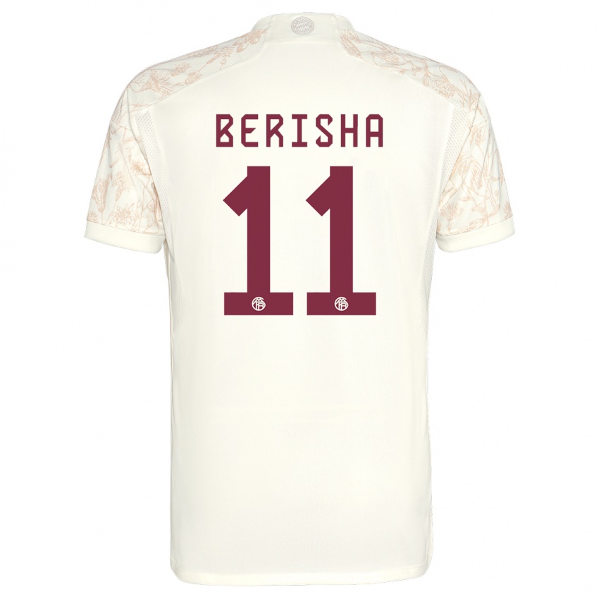 Hombre Camiseta Dion Berisha #11 Blanquecino Equipación Tercera 2023/24 La Camisa
