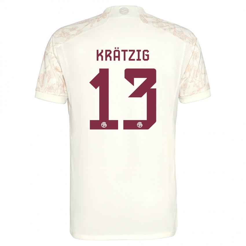 Hombre Camiseta Frans Krätzig #13 Blanquecino Equipación Tercera 2023/24 La Camisa