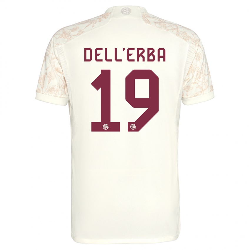 Hombre Camiseta Davide Dell'erba #19 Blanquecino Equipación Tercera 2023/24 La Camisa