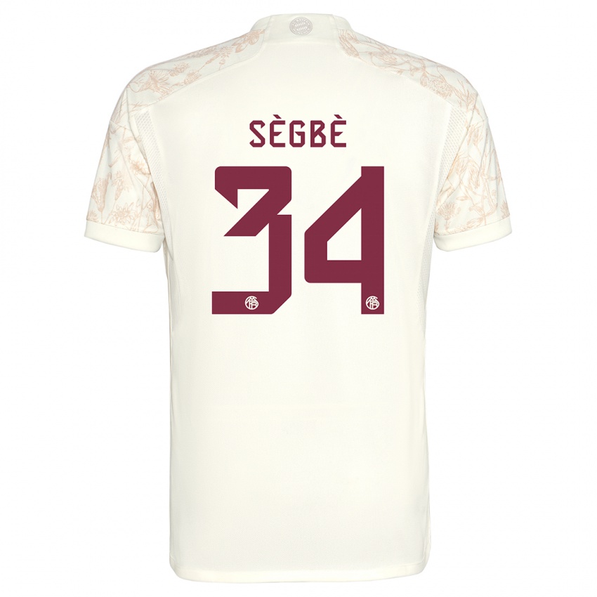Hombre Camiseta Désiré Sègbè #34 Blanquecino Equipación Tercera 2023/24 La Camisa