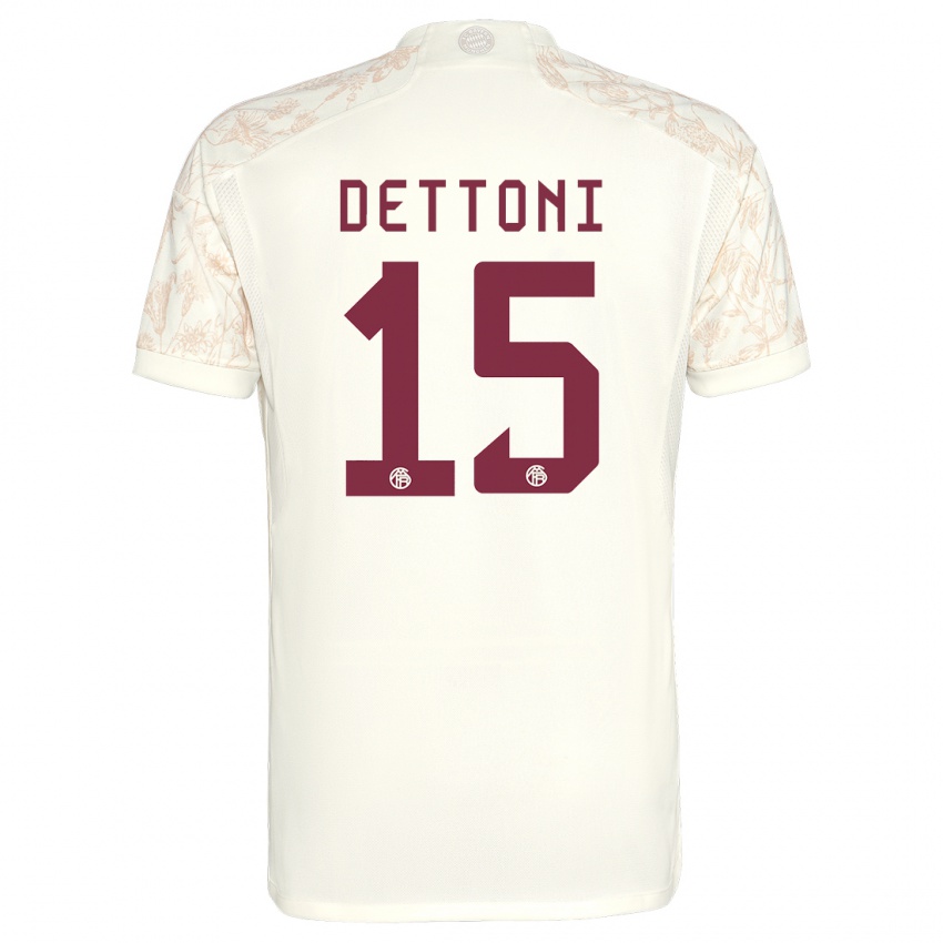Hombre Camiseta Grayson Dettoni #15 Blanquecino Equipación Tercera 2023/24 La Camisa