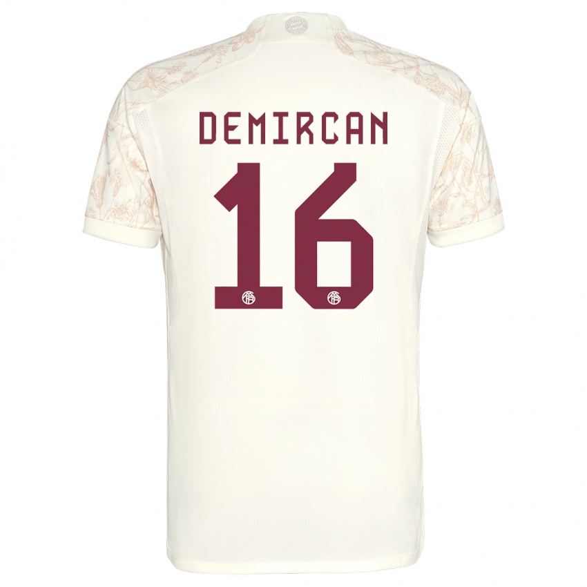 Hombre Camiseta Emirhan Demircan #16 Blanquecino Equipación Tercera 2023/24 La Camisa