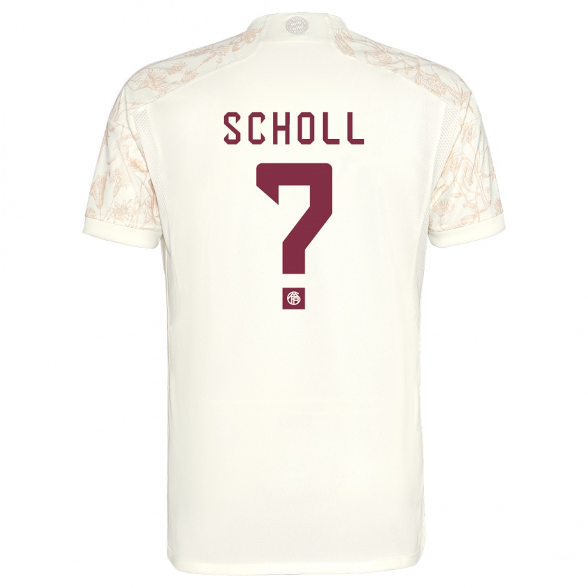 Hombre Camiseta Paul Scholl #0 Blanquecino Equipación Tercera 2023/24 La Camisa