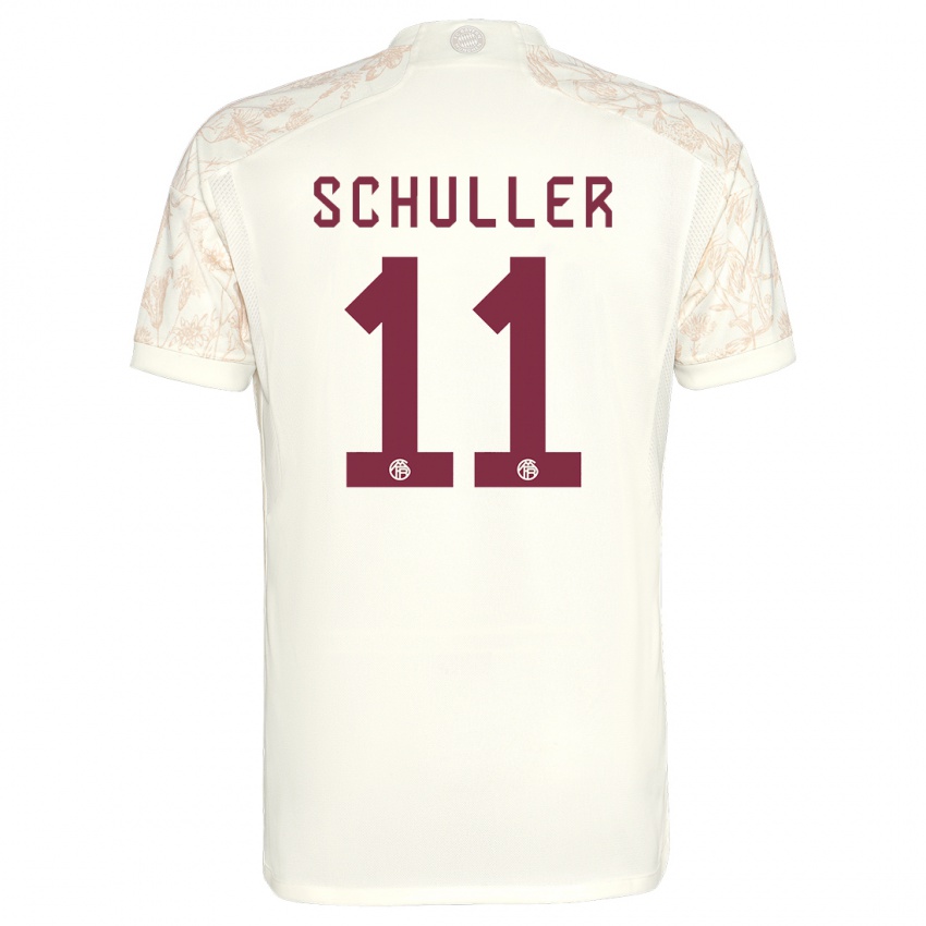 Hombre Camiseta Lea Schuller #11 Blanquecino Equipación Tercera 2023/24 La Camisa