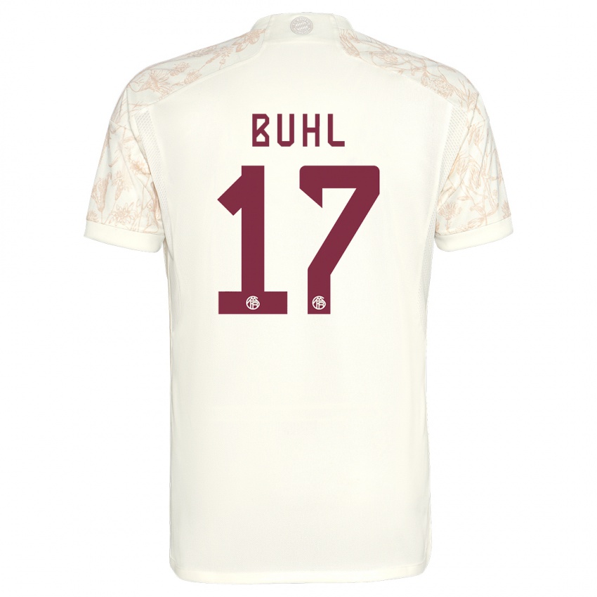 Hombre Camiseta Klara Buhl #17 Blanquecino Equipación Tercera 2023/24 La Camisa
