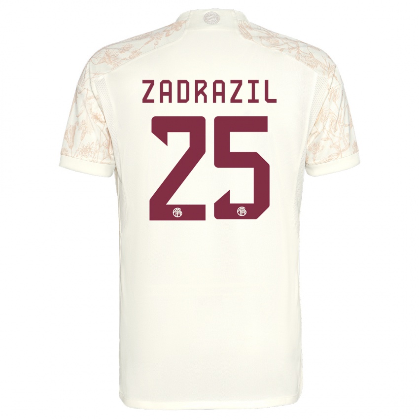Hombre Camiseta Sarah Zadrazil #25 Blanquecino Equipación Tercera 2023/24 La Camisa